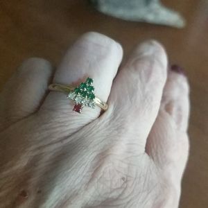 Christmas Tree Ring Size 7
